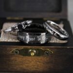 Simply Meant To Be Rings, Black Wedding Bands, Black Wedding Rings, Jack and Sally Rings, Jack and Sally Wedding Rings