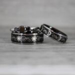 Sun and Moon Rings, Sun and Moon Wedding Rings, Sun and Moon Wedding Bands, Sun and Moon Jewelry, Couple Rings, Matching Couple Rings