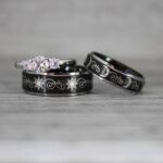 Sun and Moon Rings, Sun and Moon Wedding Rings, Sun and Moon Wedding Bands, Sun and Moon Jewelry, Couple Rings, Matching Couple Rings