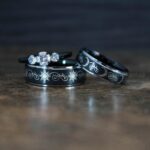 Sun and Moon Rings, Sun and Moon Wedding Rings, Sun and Moon Wedding Bands, Sun and Moon Jewelry, Couple Rings, Matching Couple Rings