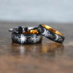 Sun and Moon Rings, Sun and Moon Wedding Rings, Sun and Moon Wedding Bands, Sun and Moon Jewelry, Couple Rings, Matching Couple Rings