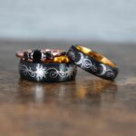 Sun and Moon Rings, Sun and Moon Wedding Rings, Sun and Moon Wedding Bands, Sun and Moon Jewelry, Couple Rings, Matching Couple Rings