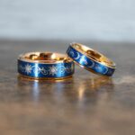 Sun and Moon Rings, Sun and Moon Wedding Rings, Sun and Moon Wedding Bands, Sun and Moon Jewelry, Couple Rings, Matching Couple Rings - Image 2
