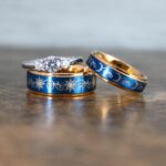Sun and Moon Rings, Sun and Moon Wedding Rings, Sun and Moon Wedding Bands, Sun and Moon Jewelry, Couple Rings, Matching Couple Rings