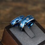 Sun and Moon Rings, Sun and Moon Wedding Rings, Sun and Moon Wedding Bands, Sun and Moon Jewelry, Couple Rings, Matching Couple Rings - Image 3