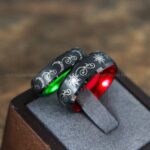 Sun and Moon Rings, Sun and Moon Wedding Rings, Sun and Moon Wedding Bands, Sun and Moon Jewelry, Couple Rings, Matching Couple Rings