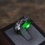 Nautical Ring, Anchor Ring, Black Anchor Rings, Black Wedding Rings, Black Nautical Rings, Black Wedding Bands, Black Anchor Tungsten Rings - Image 3