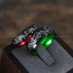 Nautical Ring, Anchor Ring, Black Anchor Rings, Black Wedding Rings, Black Nautical Rings, Black Wedding Bands, Black Anchor Tungsten Rings