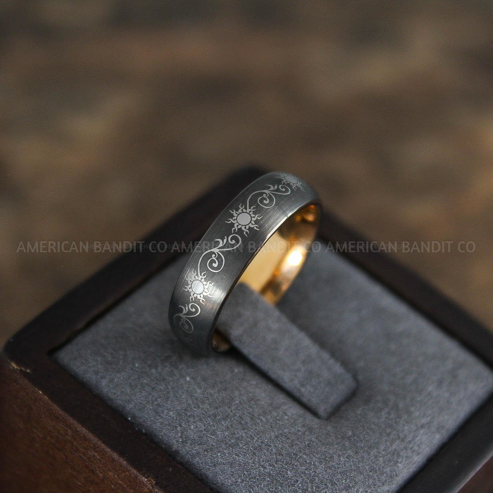 IMG_9070 Sun and Moon Ring, Sun and Moon Wedding Ring, Sun and Moon Wedding Band, Sun and Moon Jewelry - Image 1