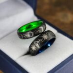 Sun and Moon Rings, Sun and Moon Wedding Rings, Sun and Moon Wedding Bands, Sun and Moon Jewelry, Couple Rings, Matching Couple Rings