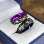 Sun and Moon Rings, Sun and Moon Wedding Rings, Sun and Moon Wedding Bands, Sun and Moon Jewelry, Couple Rings, Matching Couple Rings