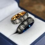 Sun and Moon Rings, Sun and Moon Wedding Rings, Sun and Moon Wedding Bands, Sun and Moon Jewelry, Couple Rings, Matching Couple Rings