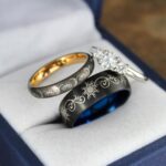 Sun and Moon Rings, Sun and Moon Wedding Rings, Sun and Moon Wedding Bands, Sun and Moon Jewelry, Couple Rings, Matching Couple Rings