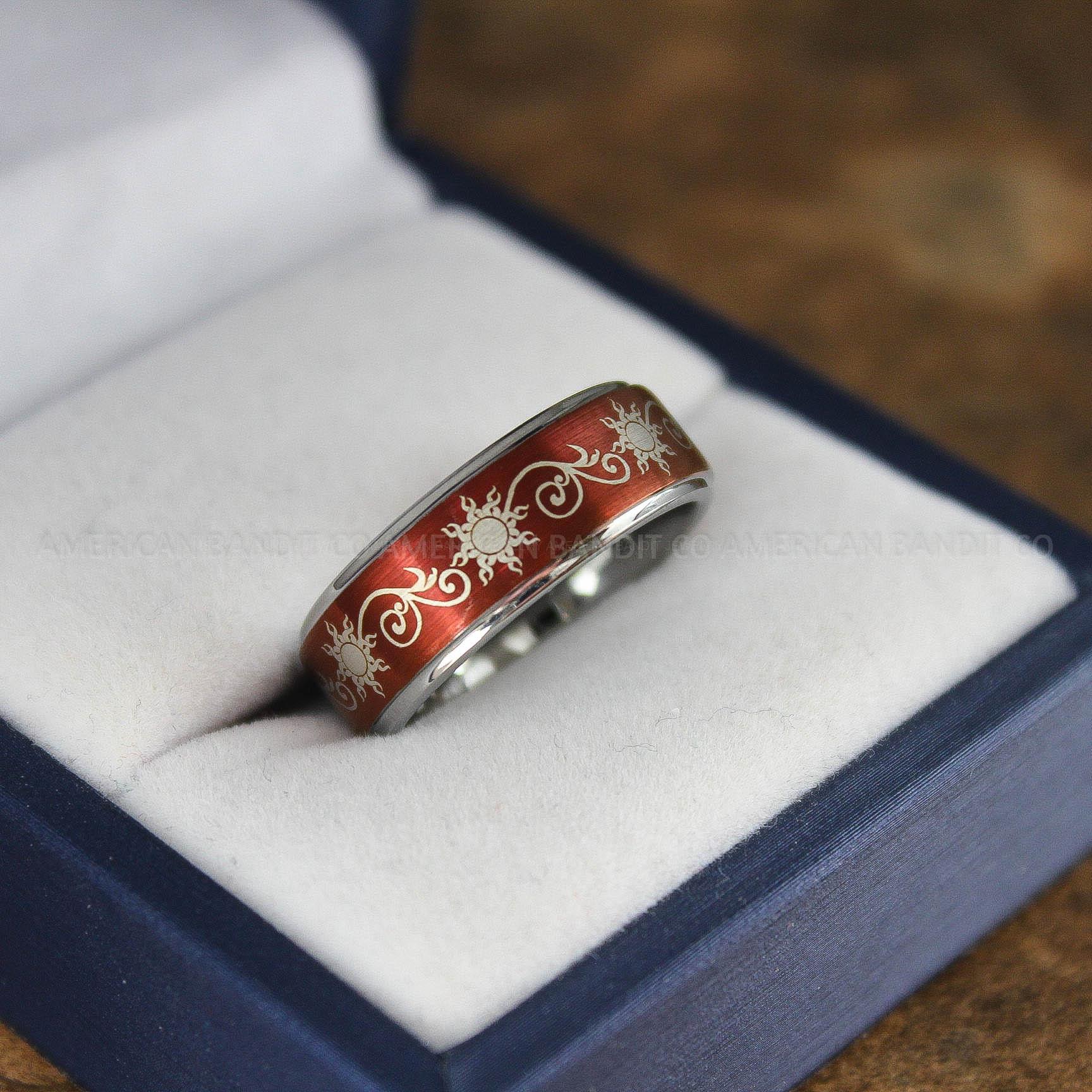 IMG_9099 Sun and Moon Ring, Sun and Moon Wedding Ring, Sun and Moon Wedding Band, Sun and Moon Jewelry - Image 1