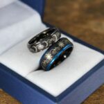 Sun and Moon Ring, Sun and Moon Wedding Ring, Sun and Moon Wedding Band, Sun and Moon Jewelry