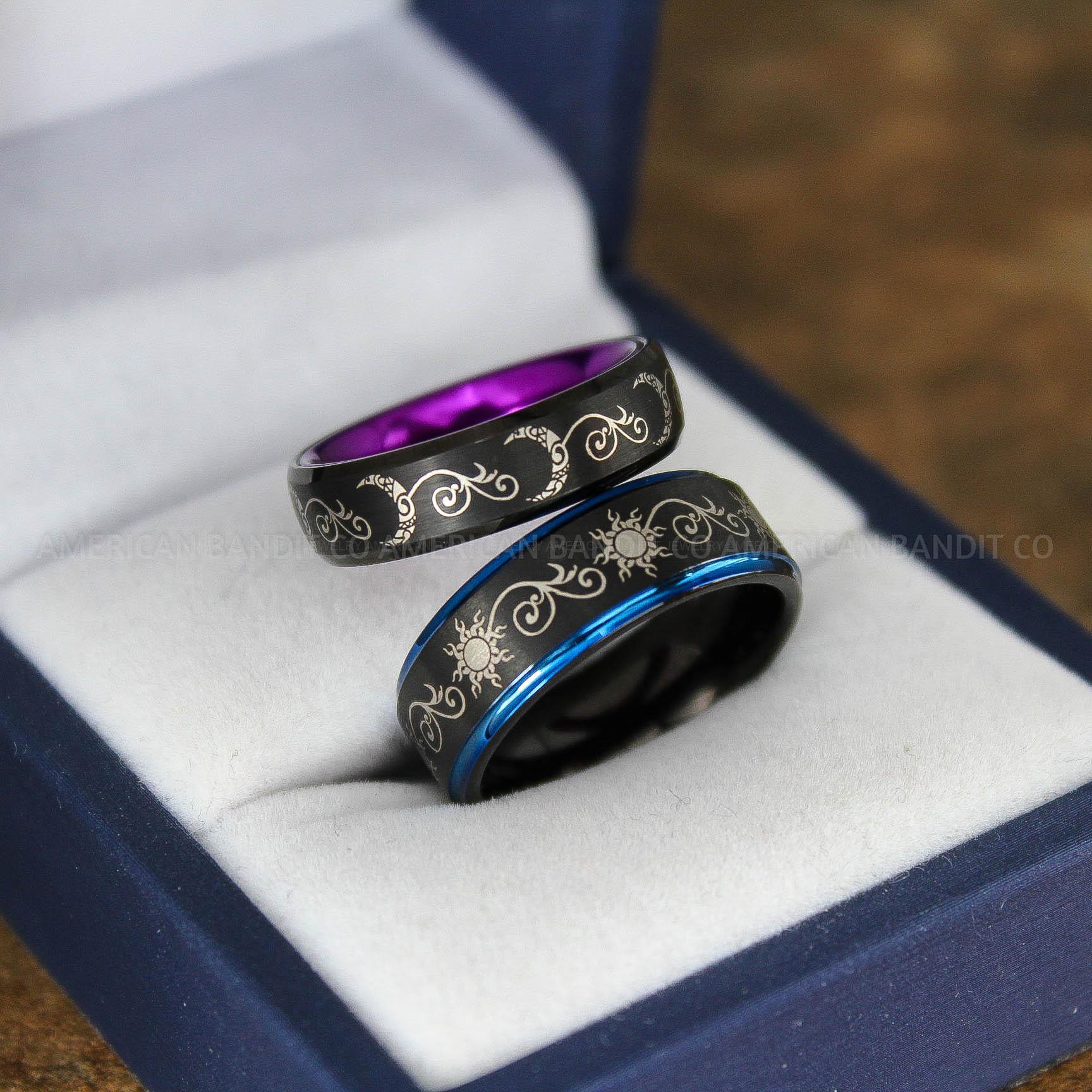 IMG_9126 Sun and Moon Ring, Sun and Moon Wedding Ring, Sun and Moon Wedding Band, Sun and Moon Jewelry - Image 1