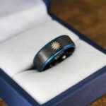 Sun and Moon Ring, Sun and Moon Wedding Ring, Sun and Moon Wedding Band, Sun and Moon Jewelry