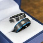 Sun and Moon Ring, Sun and Moon Wedding Ring, Sun and Moon Wedding Band, Sun and Moon Jewelry