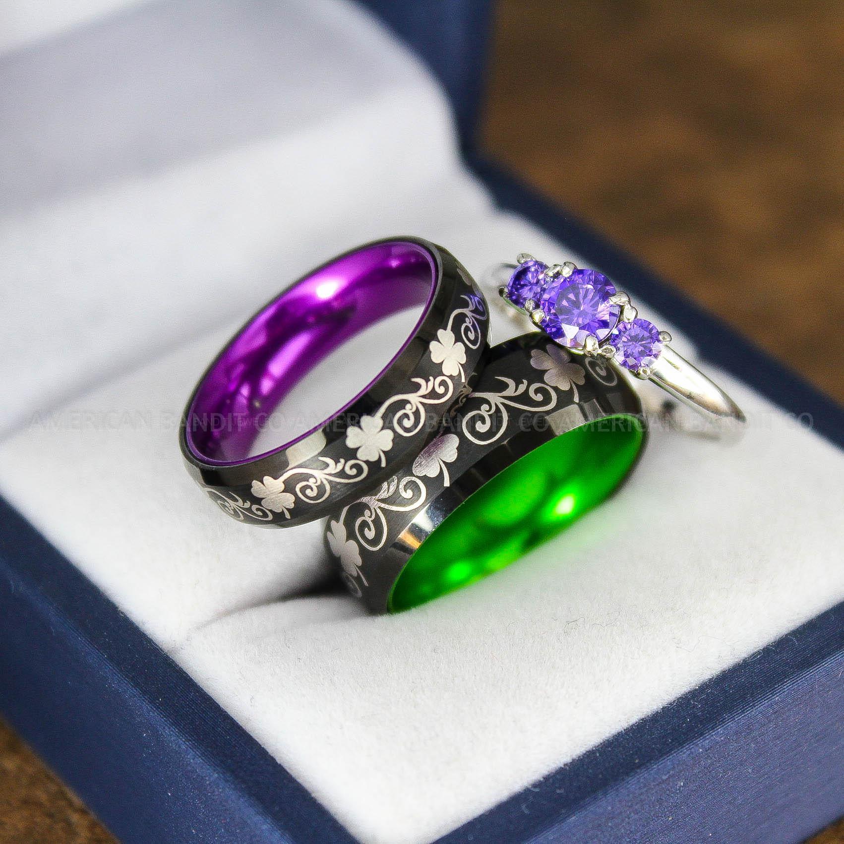 IMG_9146 Irish Ring, Clover Ring, Shamrock Ring, Irish Jewelry, Irish Wedding Band, Celtic Ring, St. Patrick's Day Gift, Ireland Ring, Irish Wedding - Image 1