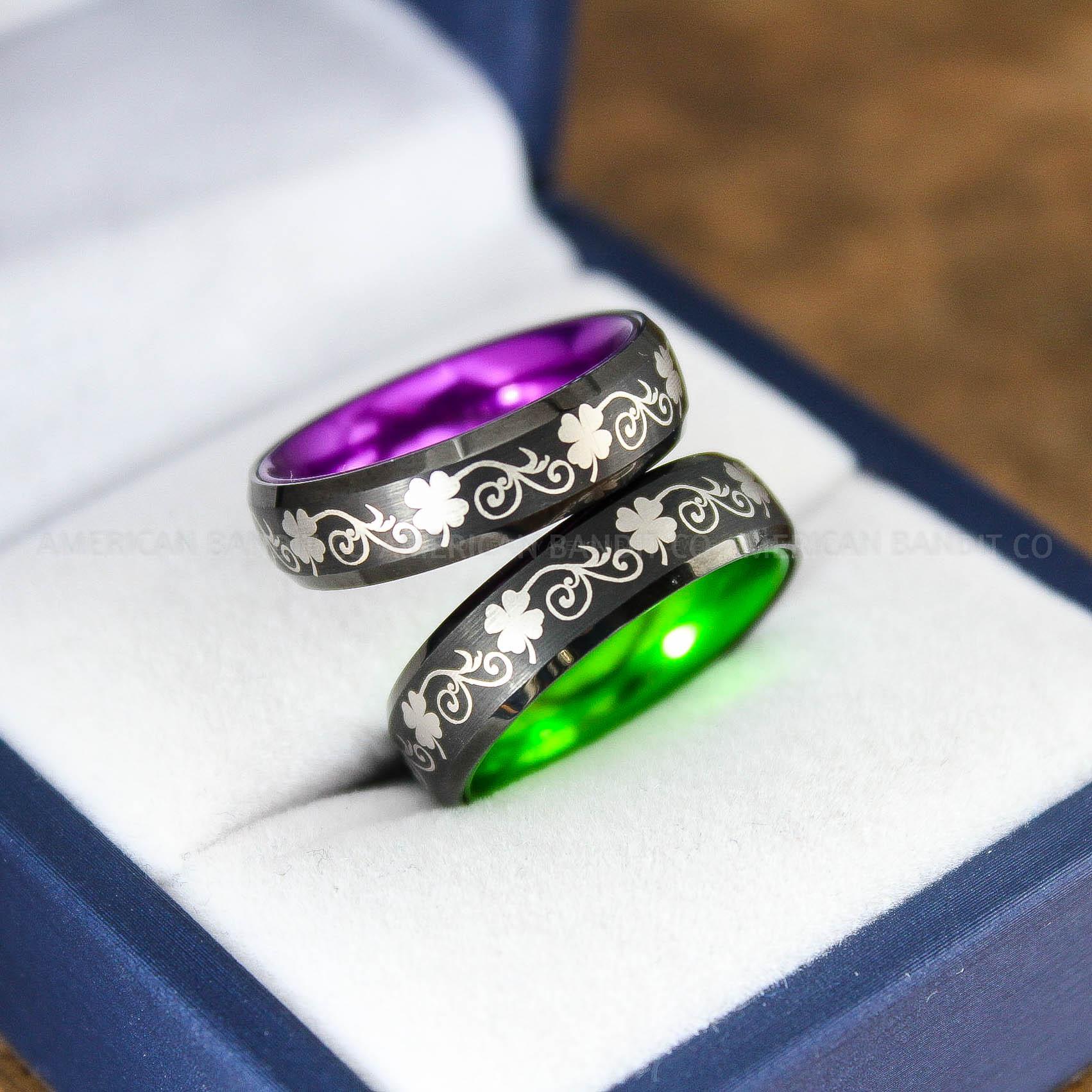 IMG_9150 Irish Ring, Clover Ring, Shamrock Ring, Irish Jewelry, Irish Wedding Band, Celtic Ring, St. Patrick's Day Gift, Ireland Ring, Irish Wedding - Image 1