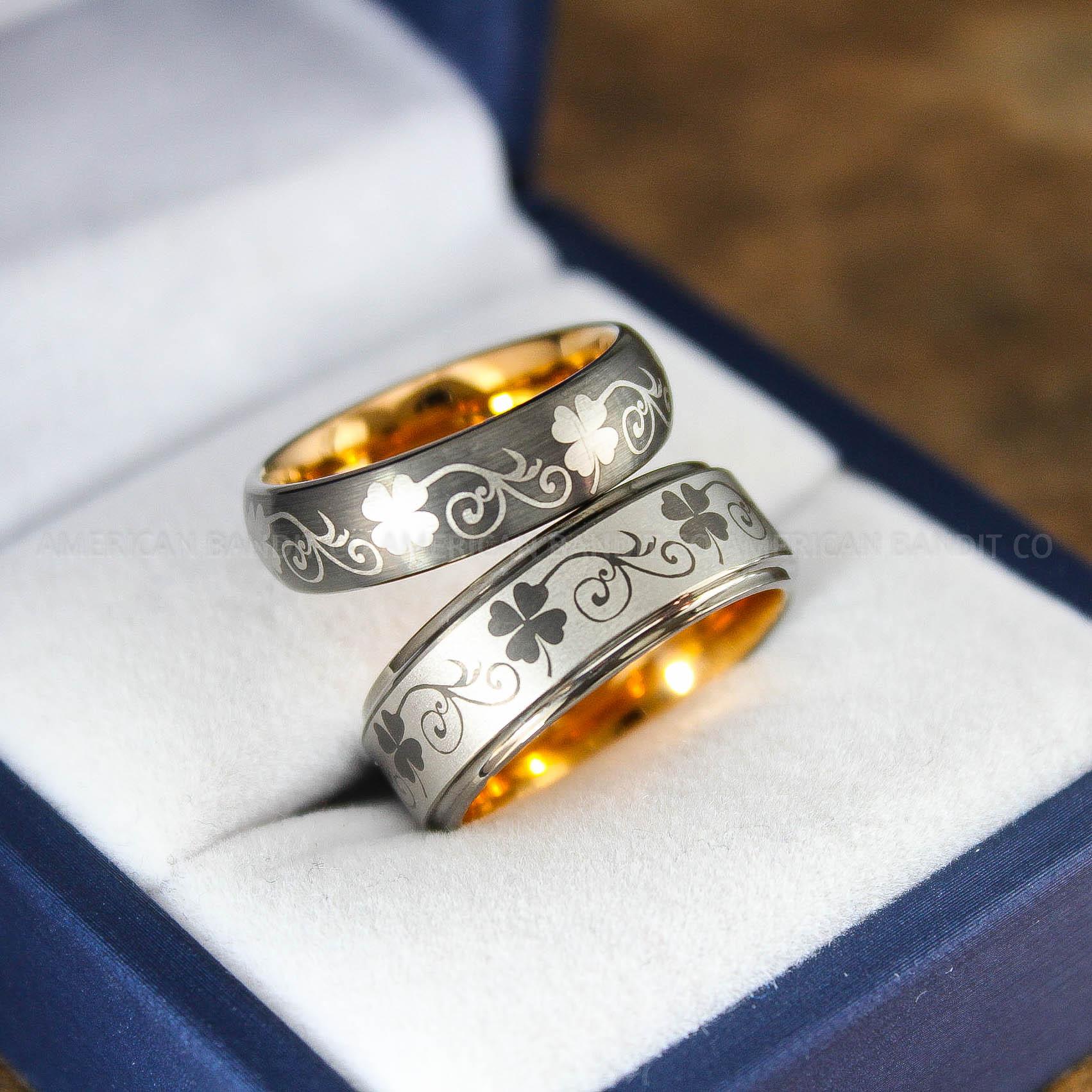 IMG_9159 Irish Ring, Clover Ring, Shamrock Ring, Irish Jewelry, Irish Wedding Band, Celtic Ring, St. Patrick's Day Gift, Ireland Ring, Irish Wedding - Image 1