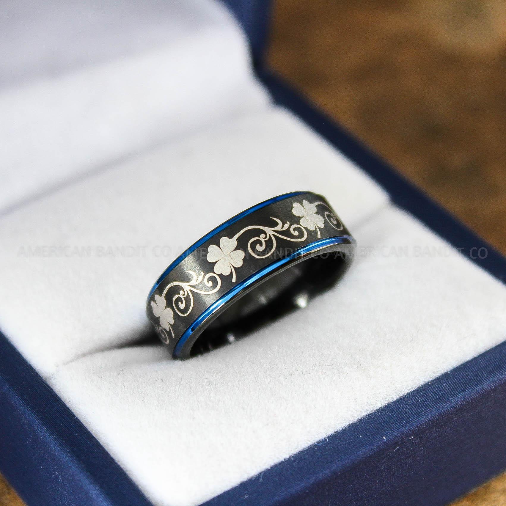 IMG_9163 Irish Ring, Clover Ring, Shamrock Ring, Irish Jewelry, Irish Wedding Band, Celtic Ring, St. Patrick's Day Gift, Ireland Ring, Irish Wedding - Image 1