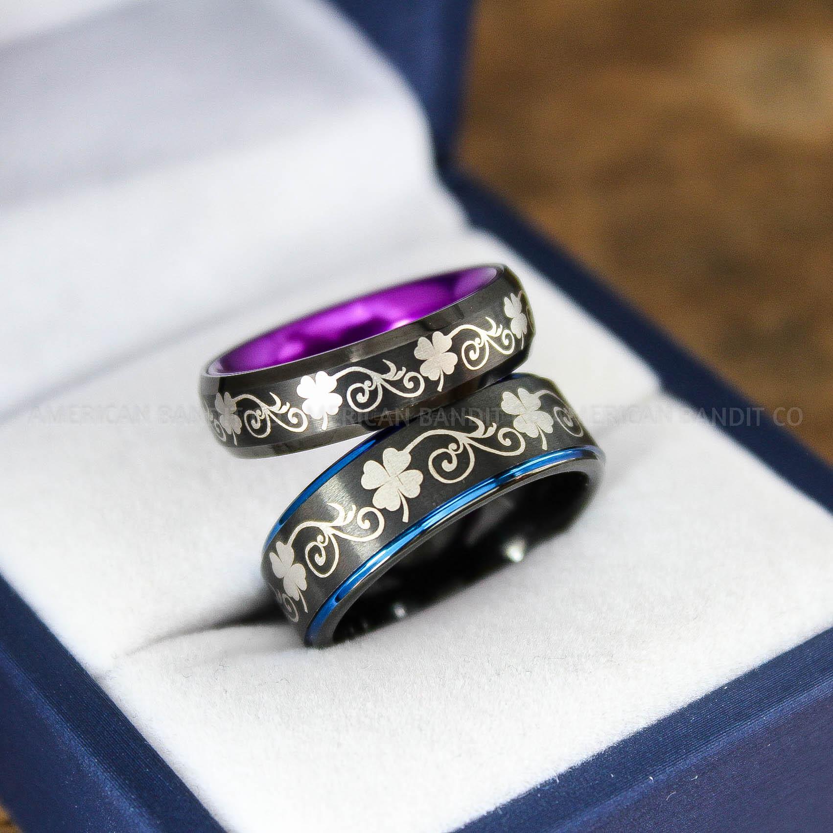 IMG_9164 Irish Ring, Clover Ring, Shamrock Ring, Irish Jewelry, Irish Wedding Band, Celtic Ring, St. Patrick's Day Gift, Ireland Ring, Irish Wedding - Image 1