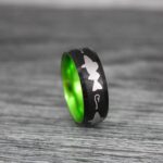 Walleye Ring, Walleye Jewelry, Fishing Ring, Fisherman Ring, Walleye Wedding Ring, Hunting Ring, Fish Hooks Ring