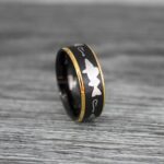 Walleye Ring, Walleye Jewelry, Fishing Ring, Fisherman Ring, Walleye Wedding Ring, Hunting Ring, Fish Hooks Ring