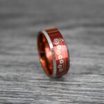 Zelda Ring, Song of Time Ring, Zelda Wedding Ring, Gamer Ring, Gamer Jewelry, Zelda Wedding Band, Gamer Wedding Ring, Red Wedding Ring