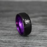 Nautical Ring, Anchor Ring, Black Anchor Rings, Black Wedding Rings, Black Nautical Rings, Black Wedding Bands, Black Anchor Tungsten Rings