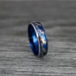 Ocean Wave Ring, Wave Ring, Beach Jewelry, Beach Wedding Ring, Blue Wedding Ring