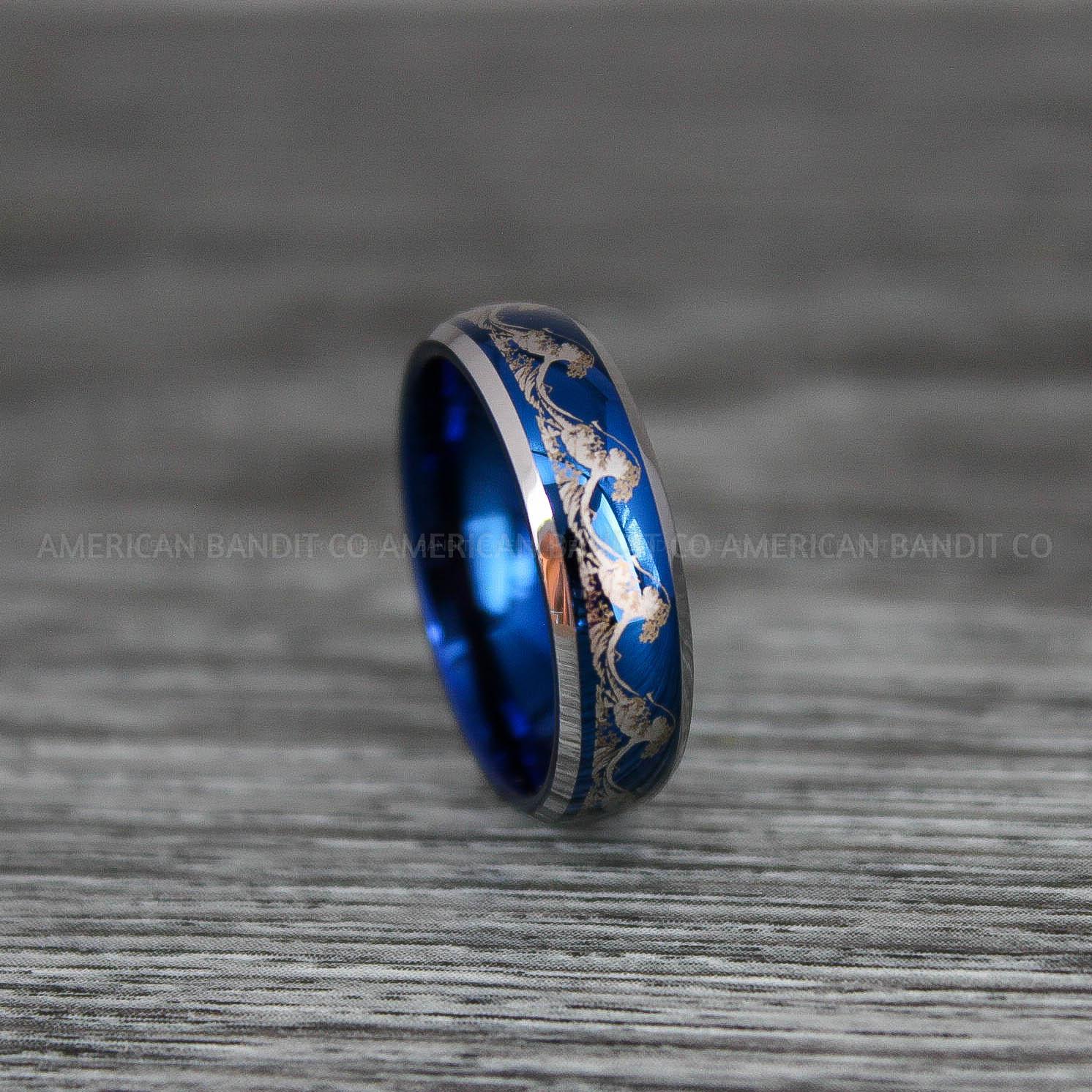 IMG_9192 Ocean Wave Ring, Wave Ring, Beach Jewelry, Beach Wedding Ring, Blue Wedding Ring - Image 1