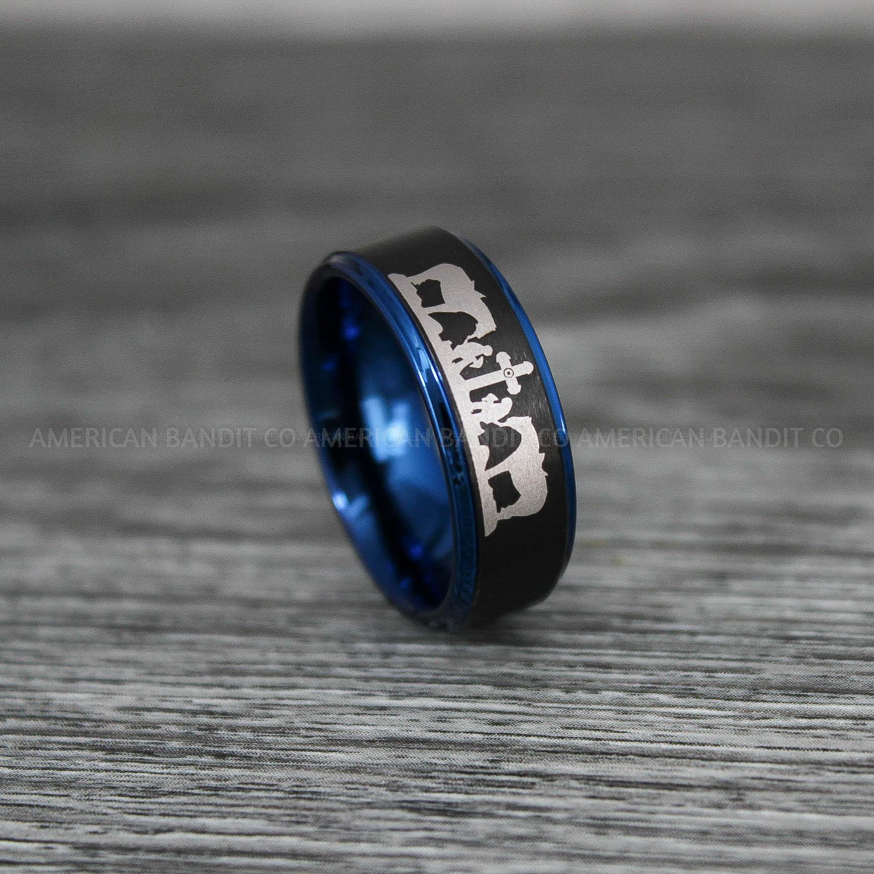 IMG_9195 Cowboys Rings, Cowboys Wedding Ring, Cowboys Wedding Band, Praying Cowboys Ring, Cowgirl Jewelry, Cowboy Jewelry, Cowgirl Wedding Band - Image 1