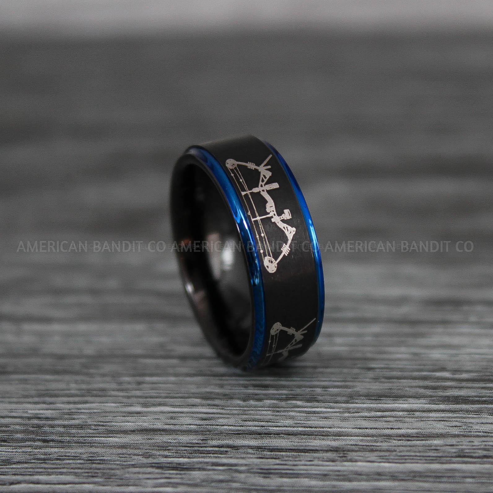 IMG_9205 Archery Ring, Crossbow Ring, Crossbow Hunting, Deer Hunting Ring, Elk Hunting Ring, Deer Hunting Tungsten Ring, Crossbow Deer Hunting Ring, Crossbow Deer Ring - Image 1