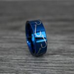 Fishing Ring, Fisherman Ring, Fishing Jewelry, Fishing Wedding Band, Hunting Ring, Fish Hooks Ring, Fishing Wedding Ring