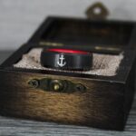 Nautical Ring, Anchor Ring, Black Anchor Rings, Black Wedding Rings, Black Nautical Rings, Black Wedding Bands, Black Anchor Tungsten Rings
