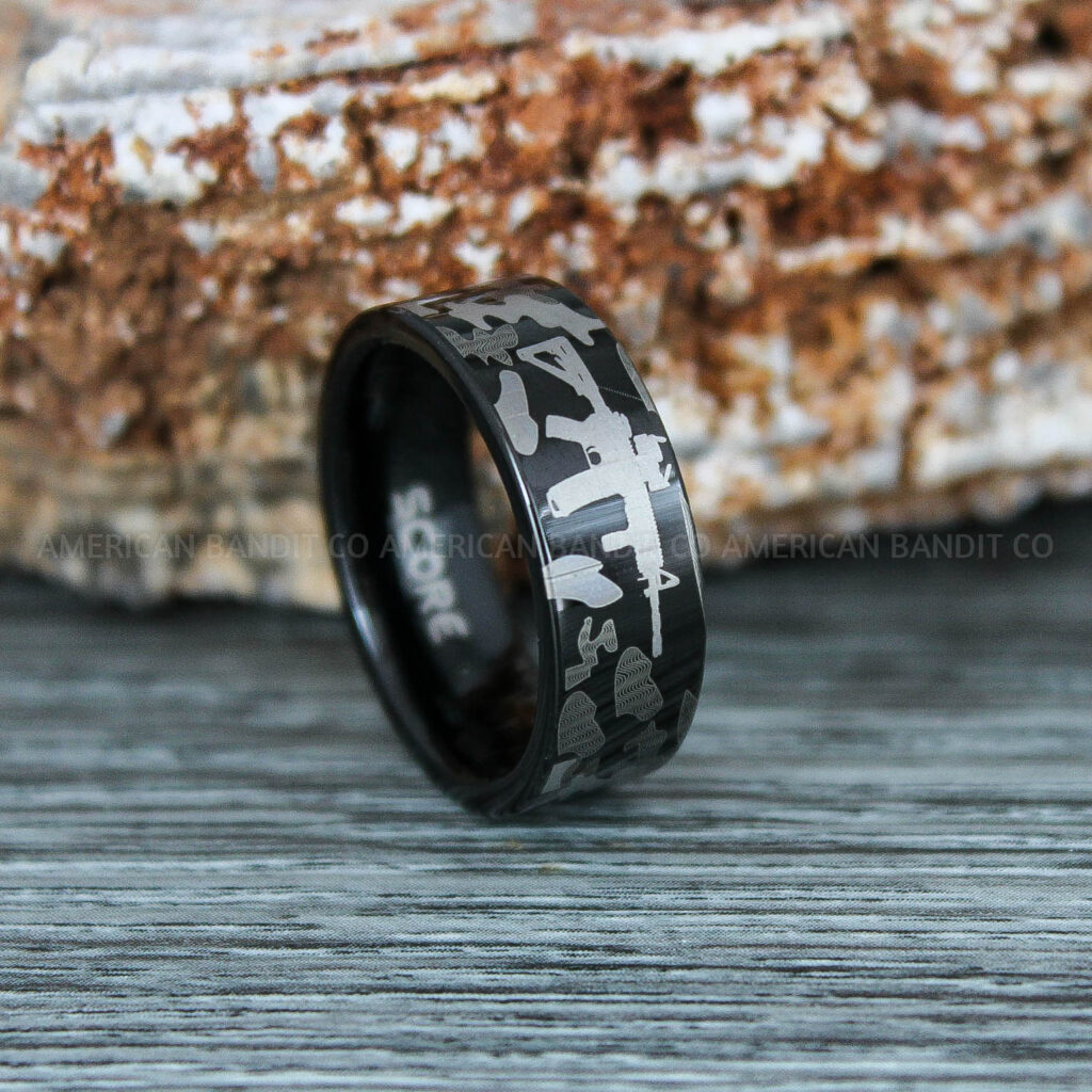 Assault Rifle Rings, Camo Rings, Army Rings, Military Rings, Military ...