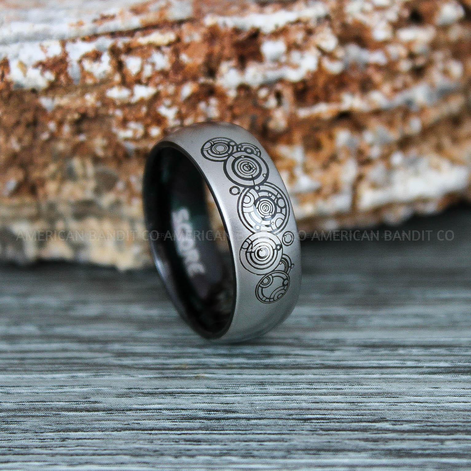 IMG_9294 Dr Who Rings, Dr Who Wedding Rings, Dr Who Jewelry, Gallifreyan Rings, Gallifreyan Wedding Rings, Gallifreyan Wedding Bands, Gallifreyan Jewelry - Image 1