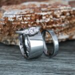 Silver Wedding Bands, Silver Wedding Rings, Couple Rings, Couple Wedding Bands, Matching Rings
