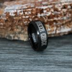 Ride or Die Rings, Ride or Die, Ride or Die Wedding Rings, Ride or Die Wedding Bands, Black Wedding Rings, Black Wedding Bands, Biker Rings
