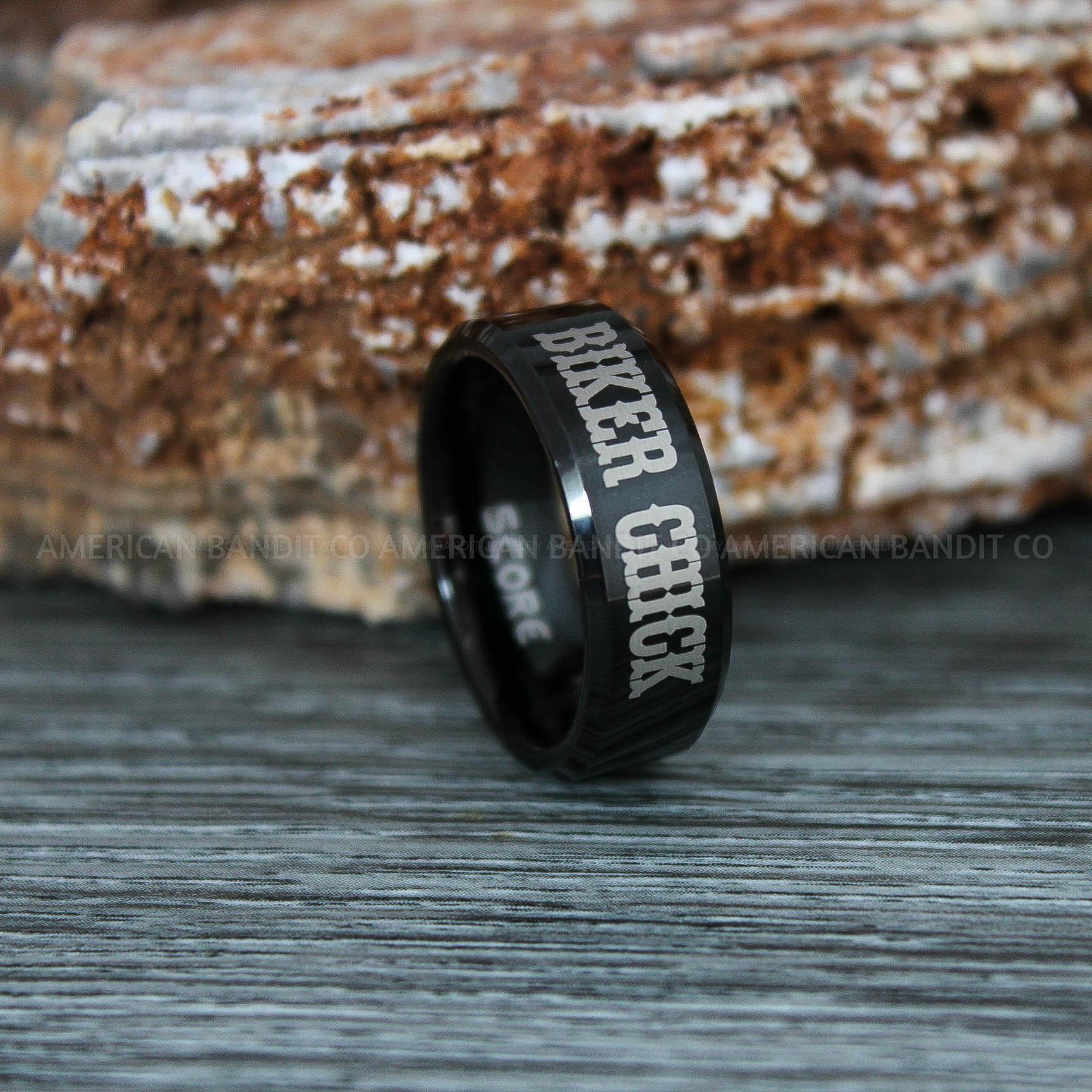 IMG_9333 Ride or Die Rings, Ride or Die, Ride or Die Wedding Rings, Ride or Die Wedding Bands, Black Wedding Rings, Black Wedding Bands, Biker Rings - Image 1