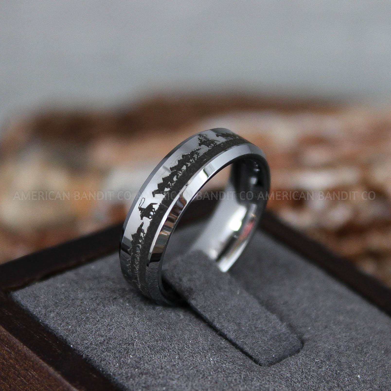 IMG_9341 Farm Ring, Tractor Ring, Rancher Ring, Cattle Rancher Ring, Cattle Ring, Cowboys Rings, Farmer Ring, Cowboys Wedding Band - Image 1