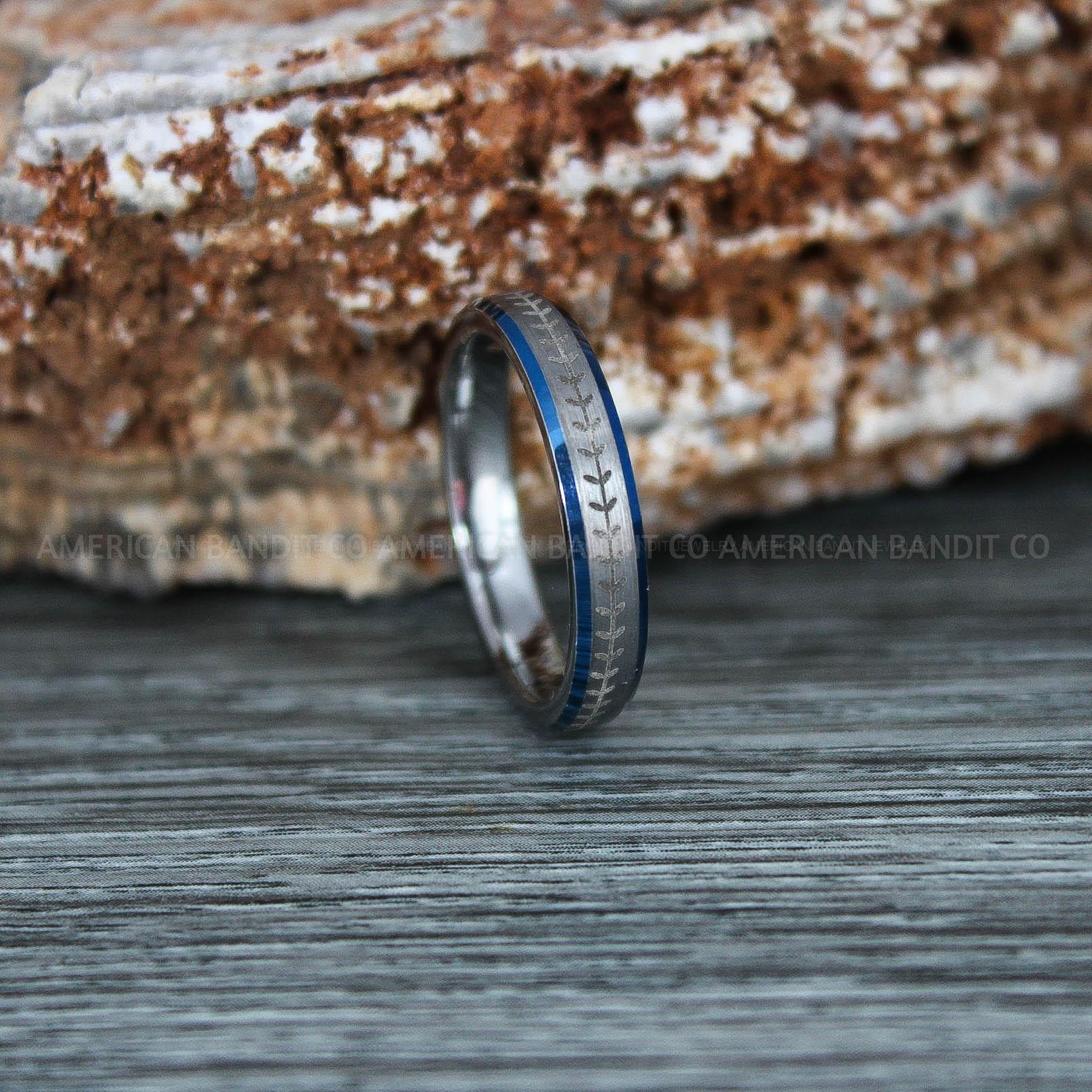 IMG_9349 Baseball Ring, Baseball Wedding Ring, Baseball Wedding Bands, Silver Baseball Ring, Silver Wedding Bands, Silver Baseball Wedding Bands, Baseball Jewelry - Image 1