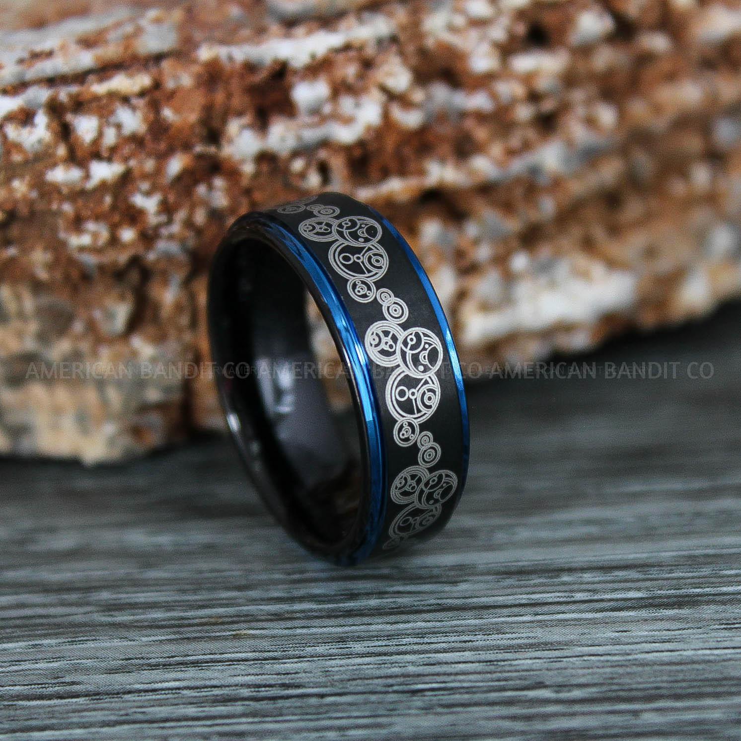 IMG_9365 Dr Who Rings, Dr Who Wedding Rings, Dr Who Jewelry, Gallifreyan Rings, Gallifreyan Wedding Rings, Gallifreyan Wedding Bands, Gallifreyan Jewelry - Image 1