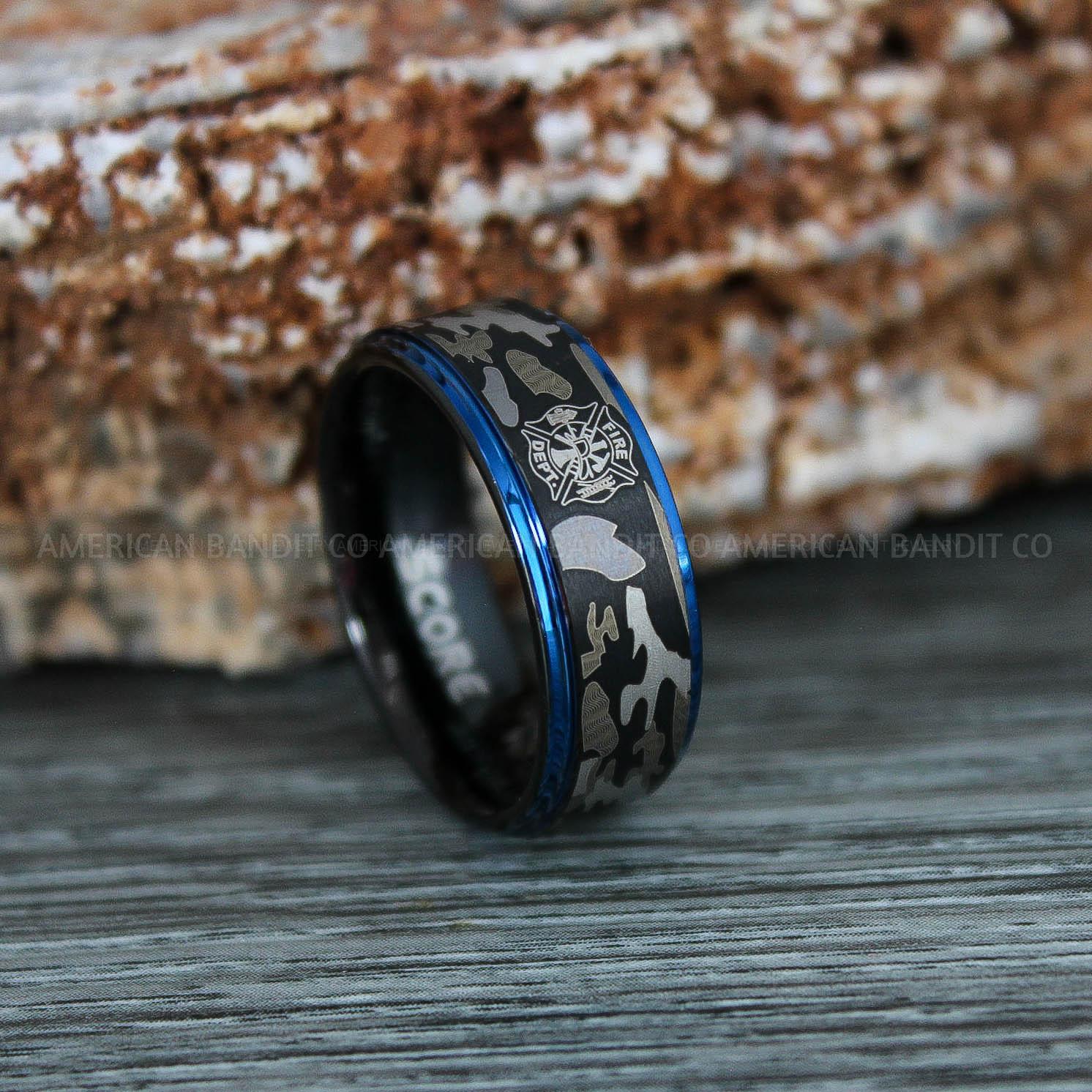 IMG_9370 Fire Department Ring, Fireman Wedding Band, Firefighter Ring, Firefighter Jewelry, Fireman Jewelry - Image 1