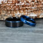 Black Wedding Bands, Black Wedding Rings, Couple Rings, Couple Wedding Bands, Matching Rings