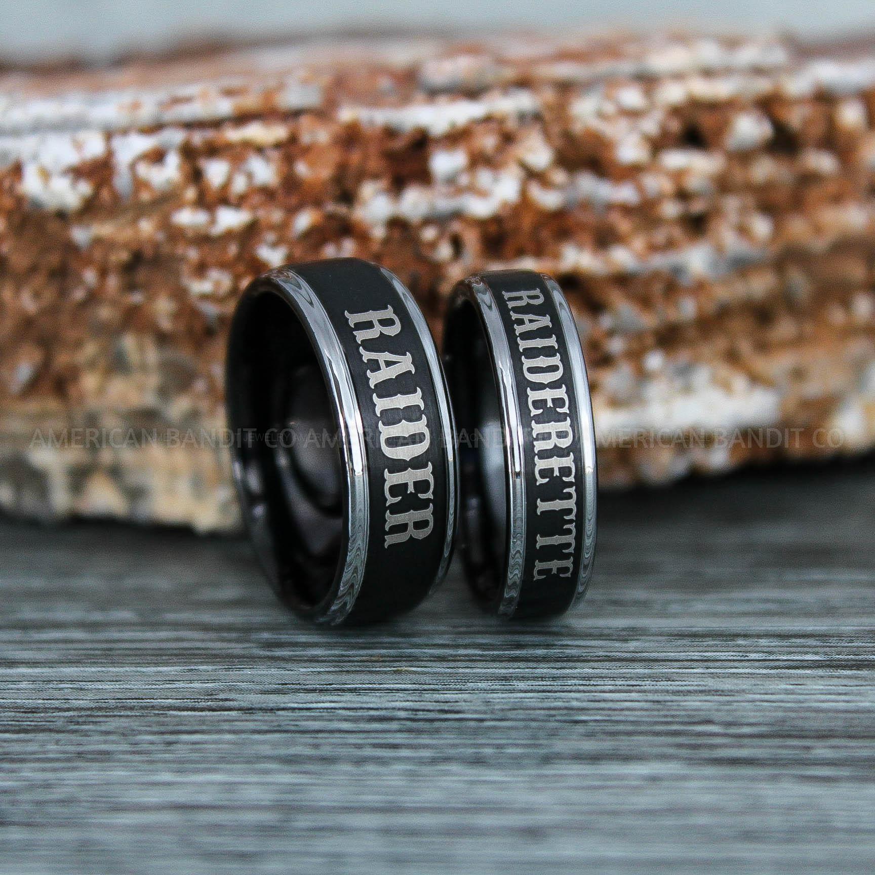 IMG_9394 Raiders Ring, Raider Ring, Raiderette Ring, Couple Rings, Couple Wedding Rings, Couple Wedding Bands - Image 1