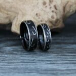 Fishing Ring, Fisherman Ring, Fishing Jewelry, Fishing Wedding Band, Hunting Ring, Fish Hooks Ring, Fishing Wedding Ring - Image 4