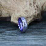 Zelda Rings, Zelda Wedding Ring, Gamer Ring, Gamer Jewelry, Zelda Wedding Band, Gamer Wedding Rings, Purple Wedding Ring